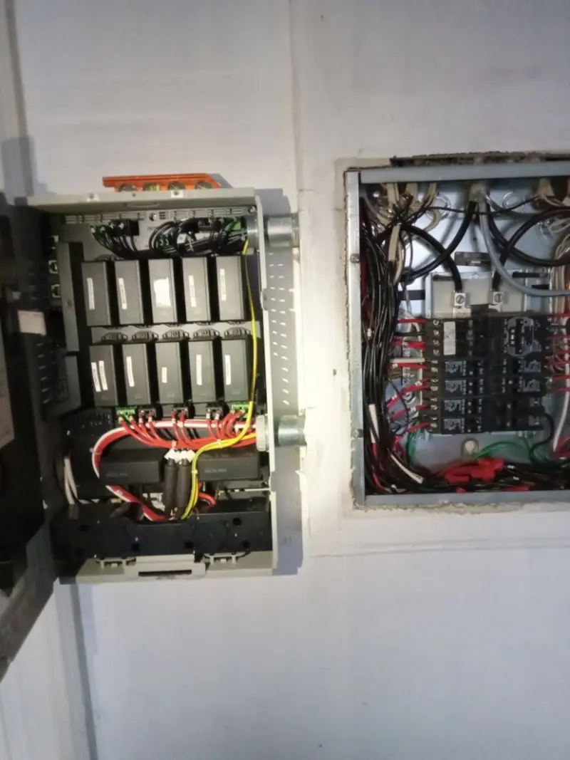 Electrical panel upgrade completed for Security Camera Wiring in Pomona